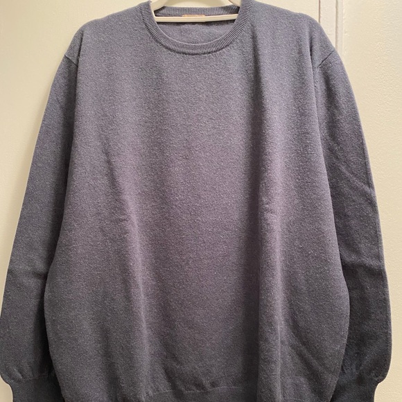 Malo Sweater Crewneck Wool Blue Long Sleeve size56 - Picture 1 of 3